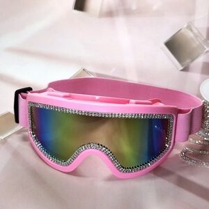 Pink Ski Goggles